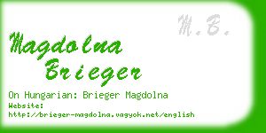 magdolna brieger business card